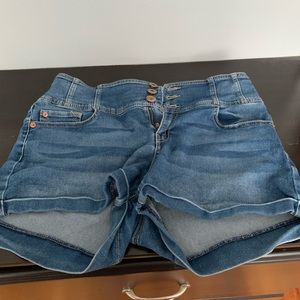 Shorts, shoes, , a kimono, and pants.